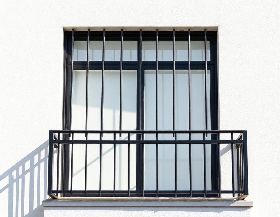 Grade de proteção metálica instalada em janela de residência em Niterói RJ